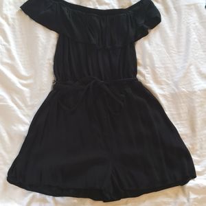 Express Black off the shoulder romper